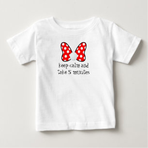 Red polka dots vibrant Ribbon Baby T-Shirt