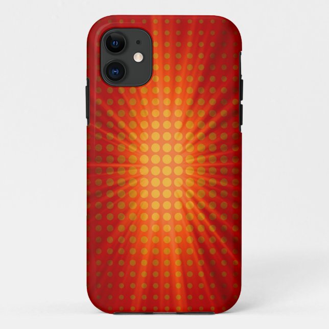 Red Polka Dots with Star Light Case-Mate iPhone Case (Back)