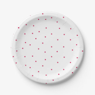 Red Polkadot Party Plate