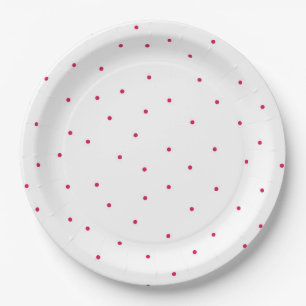 Red Polkadot Party Plate