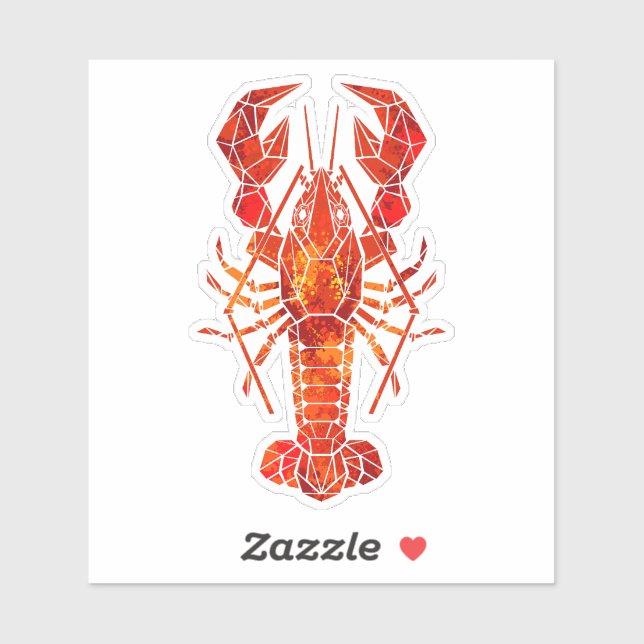 Red polygonal lobster (Sheet)