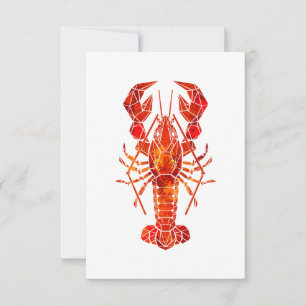 Red polygonal lobster announcement