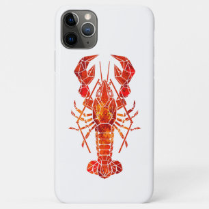 Red polygonal lobster iPhone 11 pro max case