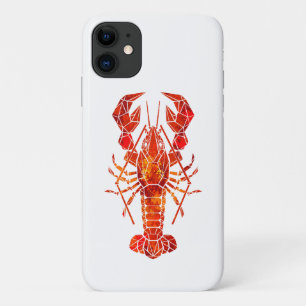 Red polygonal lobster iPhone 11 case