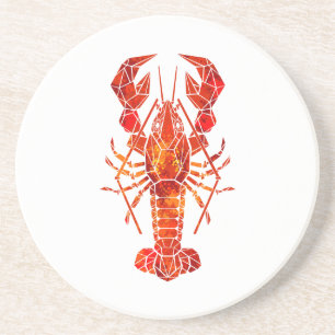 Red polygonal lobster coaster
