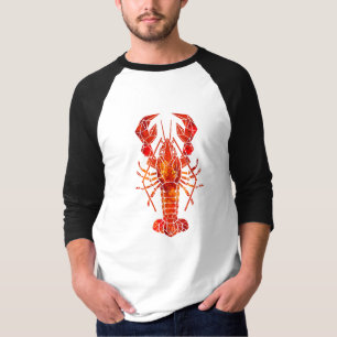 Red polygonal lobster T-Shirt
