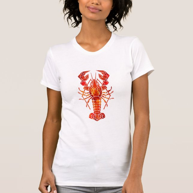 Red polygonal lobster T-Shirt (Front)