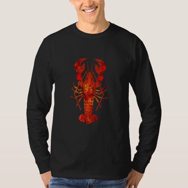 Red polygonal lobster T-Shirt (Front)