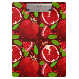 Red Pomegranates Fruit Fruit Clipboard