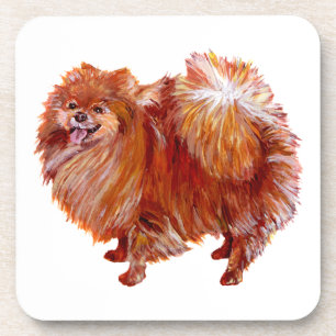 Red Pomeranian Coaster