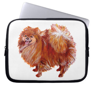 Red Pomeranian Laptop Sleeve