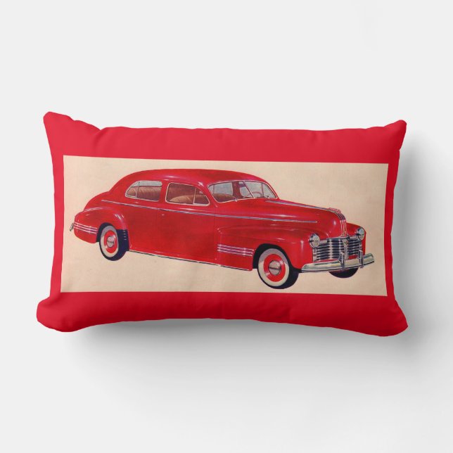 red Pontiac Torpedo Lumbar Cushion (Front)