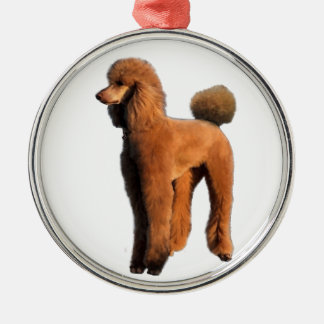 red poodle metal tree decoration