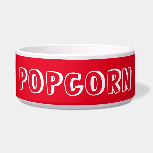 Red Popcorn Bowl (Front)