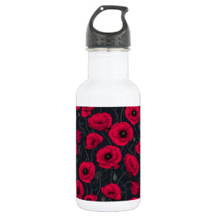 Red Poppies 532 Ml Water Bottle