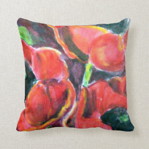 Red Poppies artwork Cushion