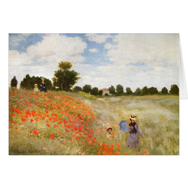 Red Poppies Blooming - Claude Monet (Front Horizontal)