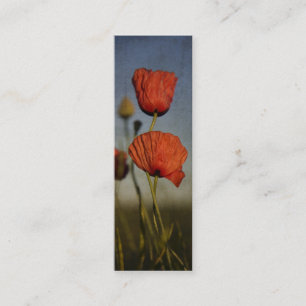 Red Poppies, business card
