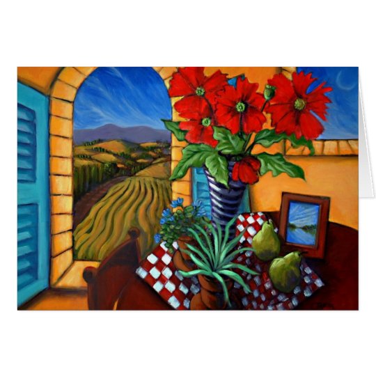 Red Poppies Card