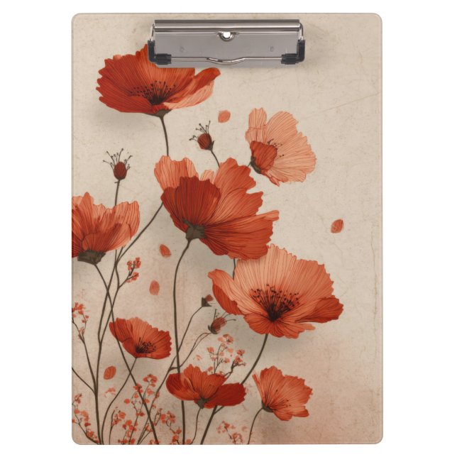 Red poppies. Clipboard (Front)