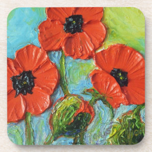 Red Poppies Coaster