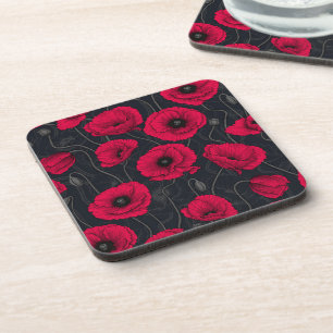 Red Poppies Coaster