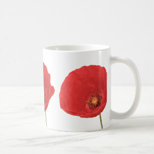 Red Poppies Coffee Mug
