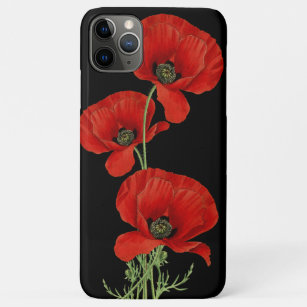 Red Poppies Colourful Vintage Botanical Case-Mate iPhone Case