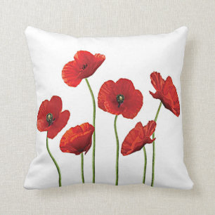 Red Poppies Cushion