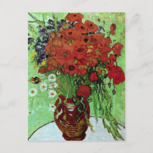 Red Poppies & Daisies (F280) Van Gogh Fine Art Postcard