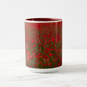 Red Poppies Field Mug