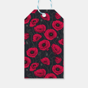 Red Poppies Gift Tags