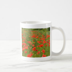 Red Poppies in the field Coffee Mug