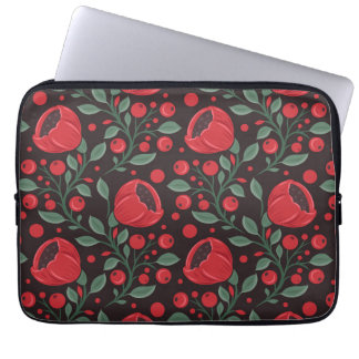 Red poppies laptop sleeve