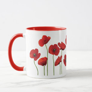 Red Poppies Mug
