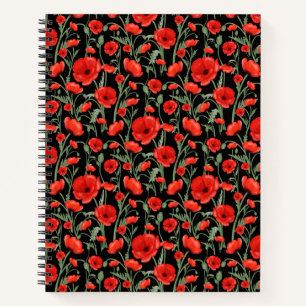 Red Poppies Notebook