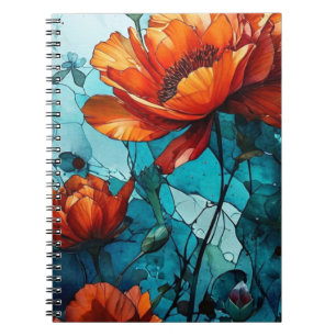Red Poppies Notebook Journal