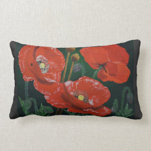 Red Poppies Pillow