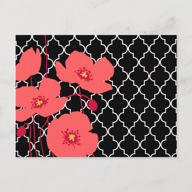 Red Poppies...postcard Postcard (Front)
