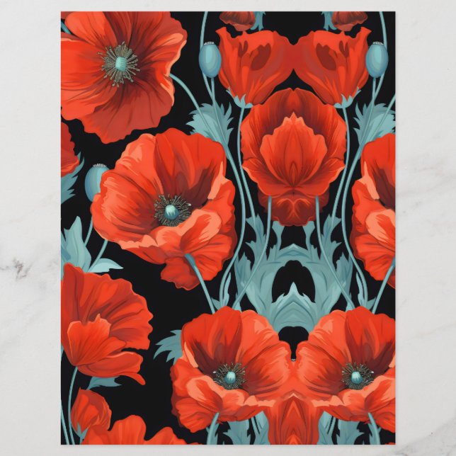 Red poppies SCV 25 (Front)