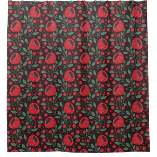 Red poppies shower curtain