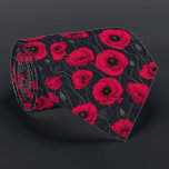 Red Poppies Tie<br><div class="desc">Poppy flowers,  hand-painted in Photoshop,  seamless pattern.</div>
