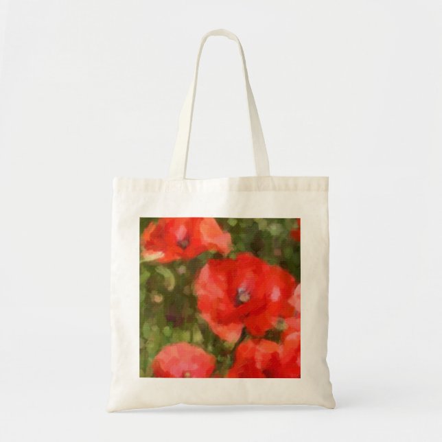 Red Poppies Tote Bag (Front)