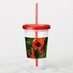Red Poppies Tumbler