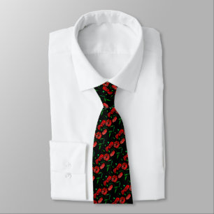 Red Poppy Art - Choose /add your background colors Tie