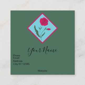 Red Poppy Business Card