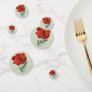 Red Poppy Confetti