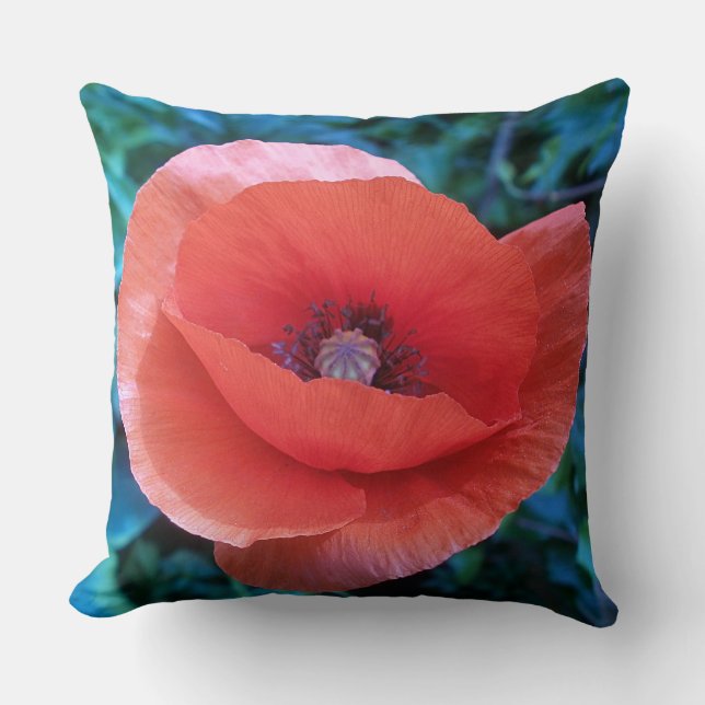 Red Poppy. Cushion (Front)