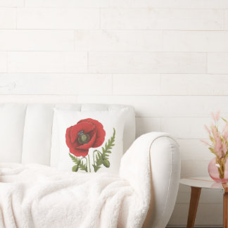 Red Poppy  Cushion