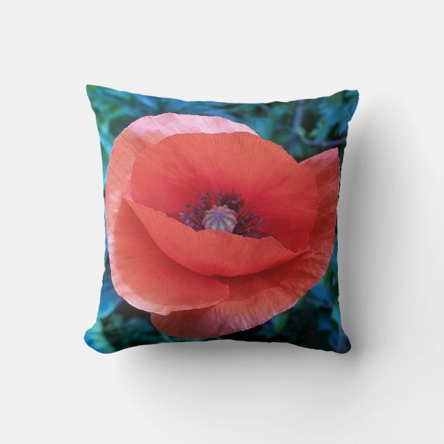 Red Poppy. Cushion (Front)